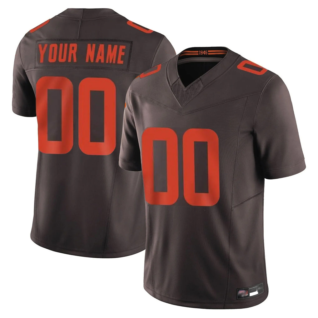 Parkc Custom C.Browns Brown Limited Vapor F.U.S.E. Alternate Game Any Name & Numbers Stitched Jerseys
