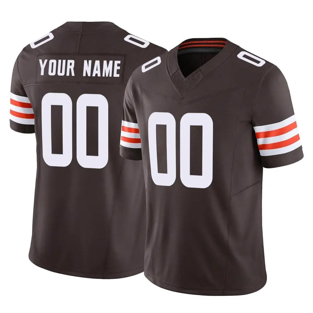 Parkc Custom C.Browns Brown Vapor F.U.S.E. Limited Home Game Any Name & Numbers Stitched Jerseys