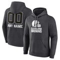 Parkc Custom C.Browns Charcoal Primetime Logo Hoodie Any Name & Numbers Stitched Jerseys