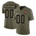 Parkc Custom C.Browns Olive 2025 Salute to Service Limited Home Game Any Name & Numbers Stitched Jerseys