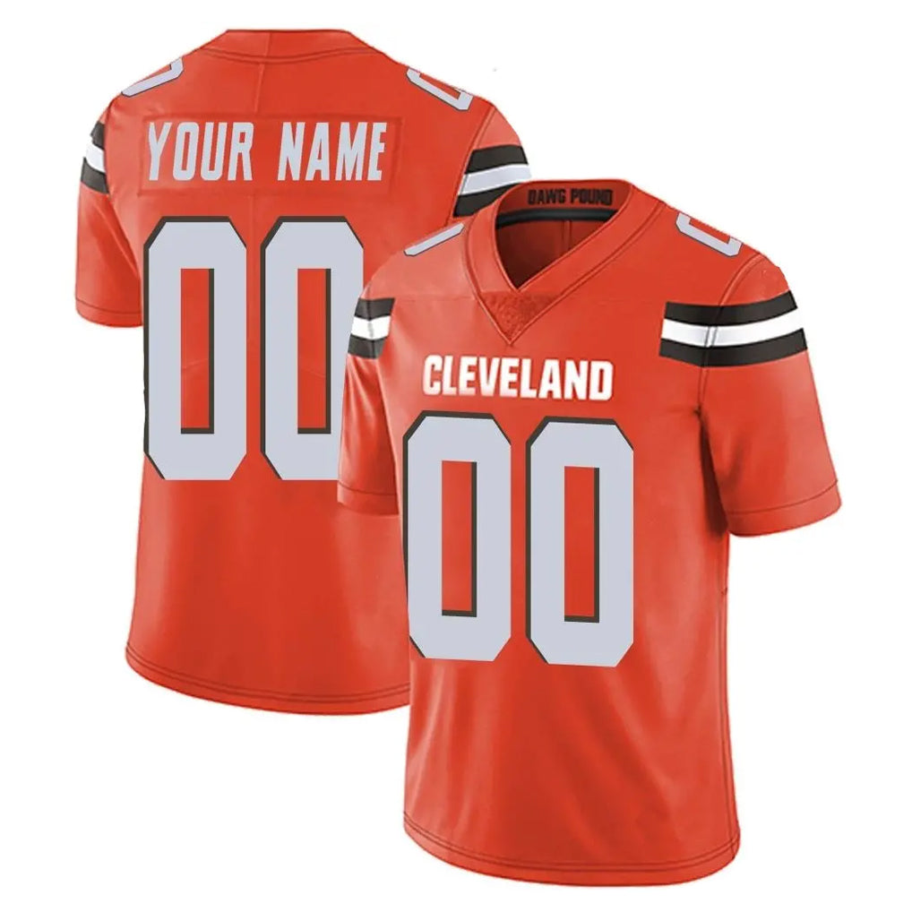 Parkc Custom C.Browns Orange Alternate Vapor Untouchable Limited Home Game Any Name & Numbers Stitched Jerseys