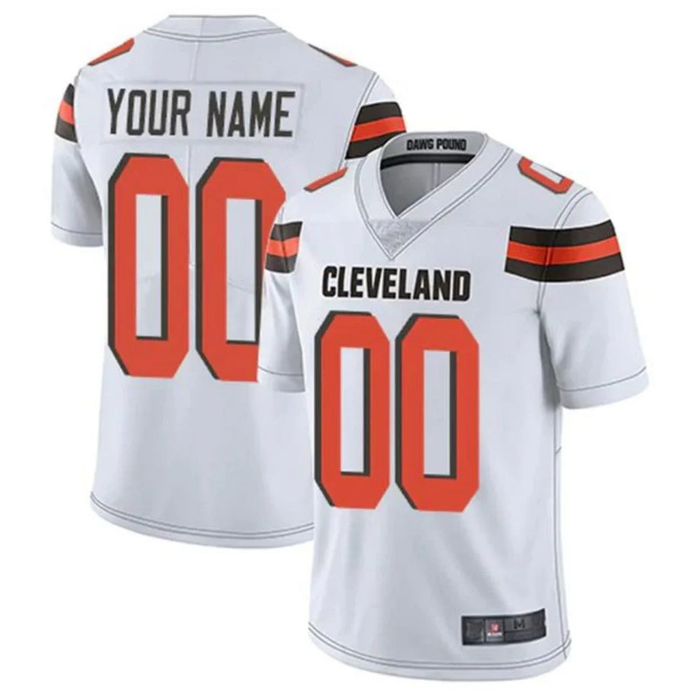 Parkc Custom C.Browns White Alternate Vapor Untouchable Limited Home Game Any Name & Numbers Stitched Jerseys