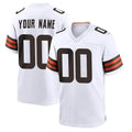 Parkc Custom C.Browns White Home Game Any Name & Numbers Stitched Jerseys