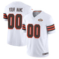 Parkc Custom C.Browns White Limited Vapor F.U.S.E. Alternate Game Any Name & Numbers Stitched Jerseys