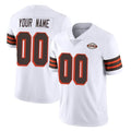 Parkc Custom C.Browns White Limited Vapor Untouchable Home Game Any Name & Numbers Stitched Jerseys