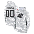 Parkc Custom C.Panthers Arctic Camo Salute to Service Pullover Hoodies Any Name & Numbers Stitched Jerseys