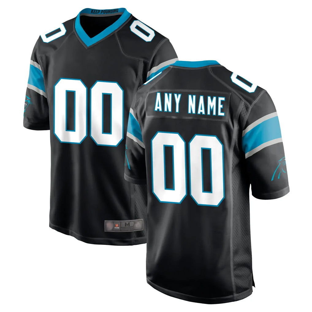 Parkc Custom C.Panthers Black Game Any Name & Numbers Stitched Jerseys