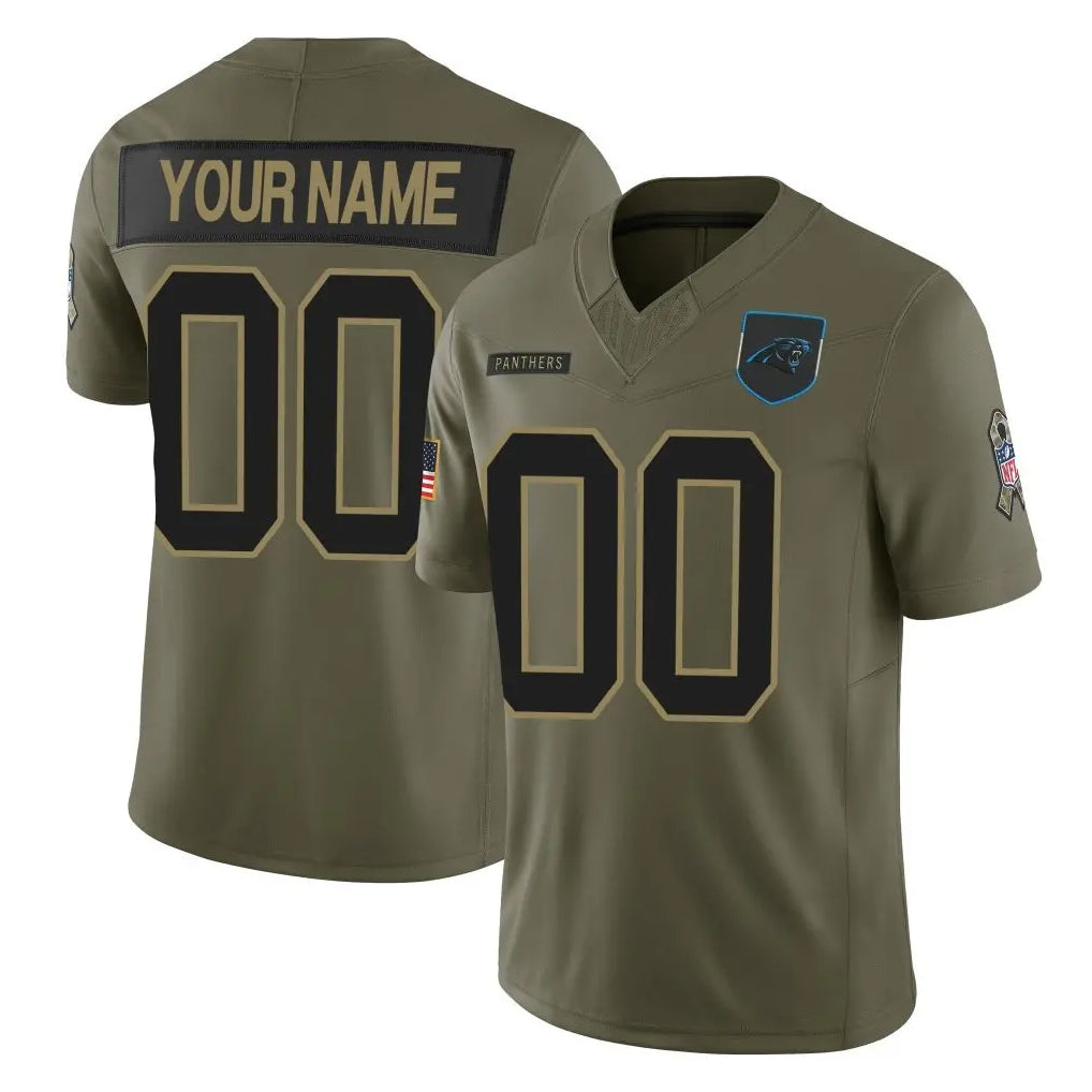 Parkc Custom C.Panthers Olive 2025 Salute to Service Limited Home Game Any Name & Numbers Stitched Jerseys