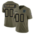 Parkc Custom C.Panthers Olive 2025 Salute to Service Limited Home Game Any Name & Numbers Stitched Jerseys