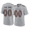 Parkc Custom D.Broncos Gray Atmosphere Fashion Limited Game Any Name & Numbers Stitched Jerseys
