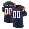 Parkc Custom D.Broncos Navy Home Game Any Name & Numbers Stitched Jerseys