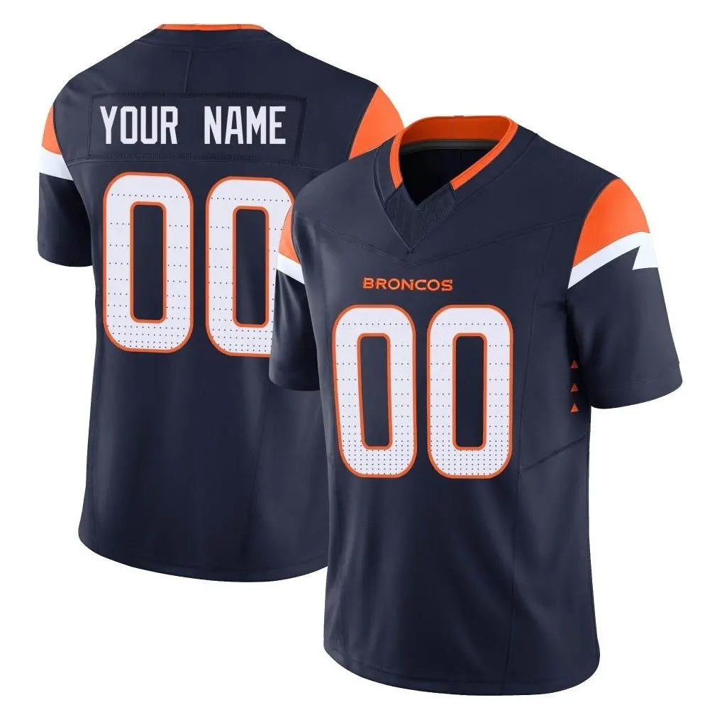 Parkc Custom D.Broncos Navy Limited Vapor F.U.S.E. Home Game Any Name & Numbers Stitched Jerseys