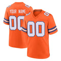 Parkc Custom D.Broncos Orange Alternate Collection Throwback Game Any Name & Numbers Stitched Jerseys