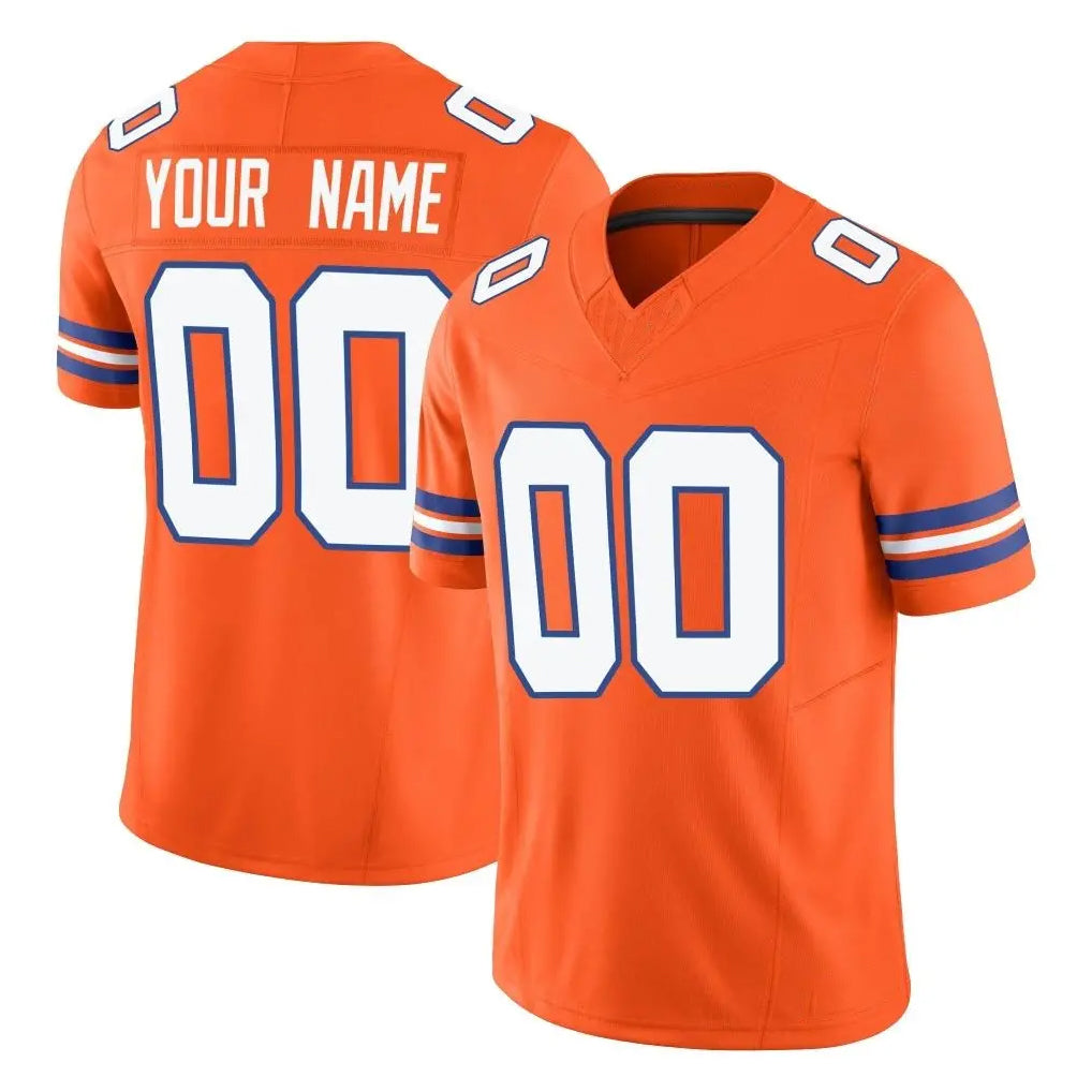 Parkc Custom D.Broncos Orange Limited Alternate Vapor F.U.S.E. Throwback Game Any Name & Numbers Stitched Jerseys