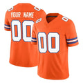 Parkc Custom D.Broncos Orange Limited Alternate Vapor F.U.S.E. Throwback Game Any Name & Numbers Stitched Jerseys