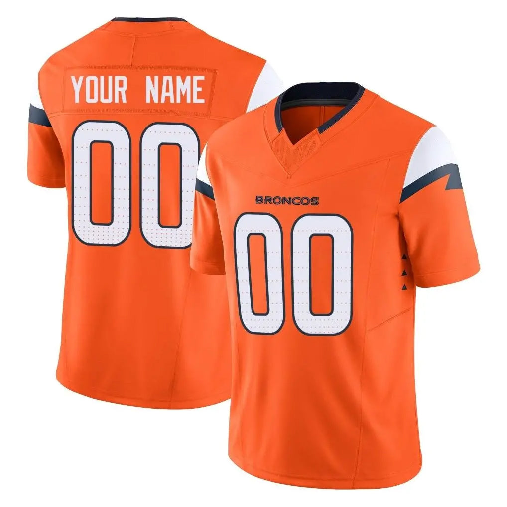 Parkc Custom D.Broncos Orange Vapor F.U.S.E. Limited Home Game Any Name & Numbers Stitched Jerseys