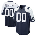 Parkc Custom D.Cowboys Navy-White Alternate Home Game Any Name & Numbers Stitched Jerseys