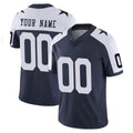 Parkc Custom D.Cowboys Navy-White Limited Alternate Vapor Untouchable Home Game Any Name & Numbers Stitched Jerseys