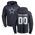 Parkc Custom D.Cowboys Navy Pullover Hoodies Limited Any Name & Numbers Stitched Jerseys