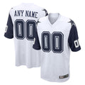 Parkc Custom D.Cowboys White-Navy Home Game Any Name & Numbers Stitched Jerseys