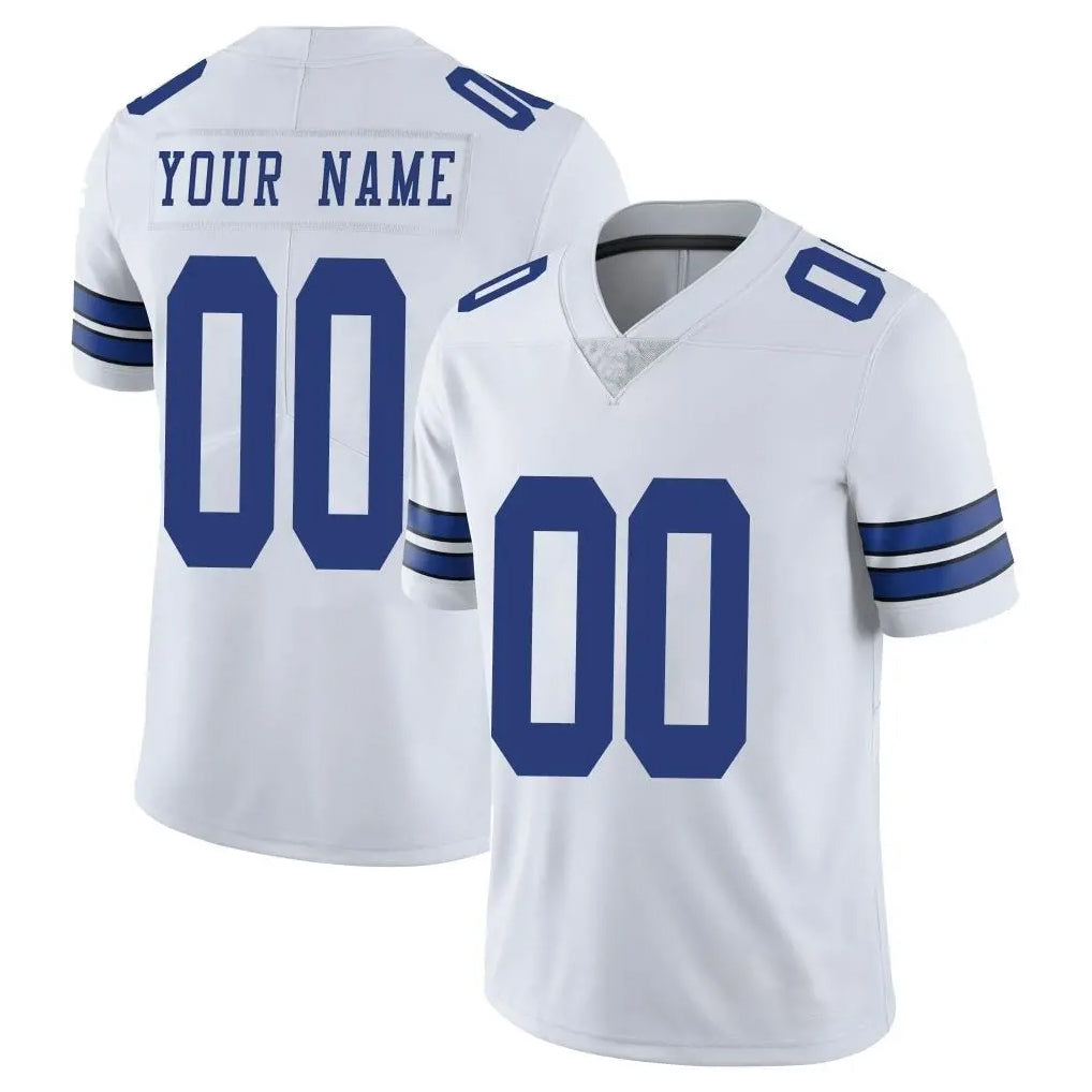 Parkc Custom D.Cowboys White Vapor Untouchable Limited Home Game Any Name & Numbers Stitched Jerseys