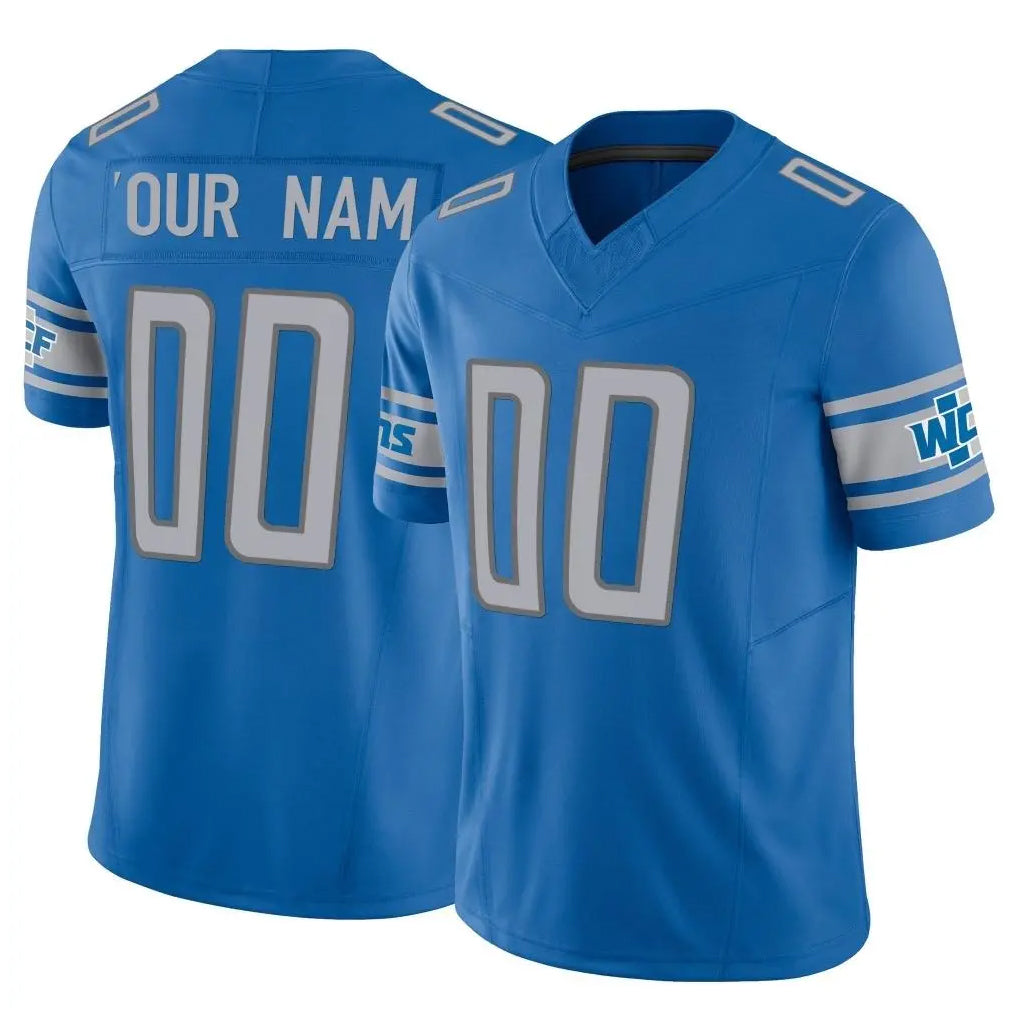 Parkc Custom D.Lions Blue Vapor F.U.S.E. Limited Home Game Any Name & Numbers Stitched Jerseys