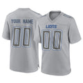 Parkc Custom D.Lions Gray Atmosphere Fashion Home Game Any Name & Numbers Stitched Jerseys