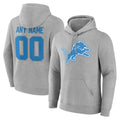 Parkc Custom D.Lions Gray Pullover Hoodies Limited Any Name & Numbers Stitched Jerseys