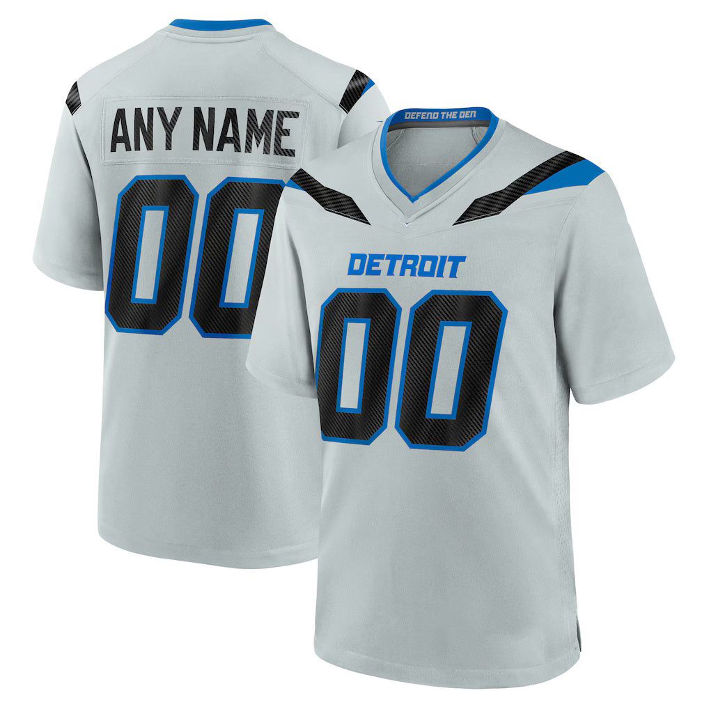 Parkc Custom D.Lions Silver 2026 Rivalries Collection Game Jersey