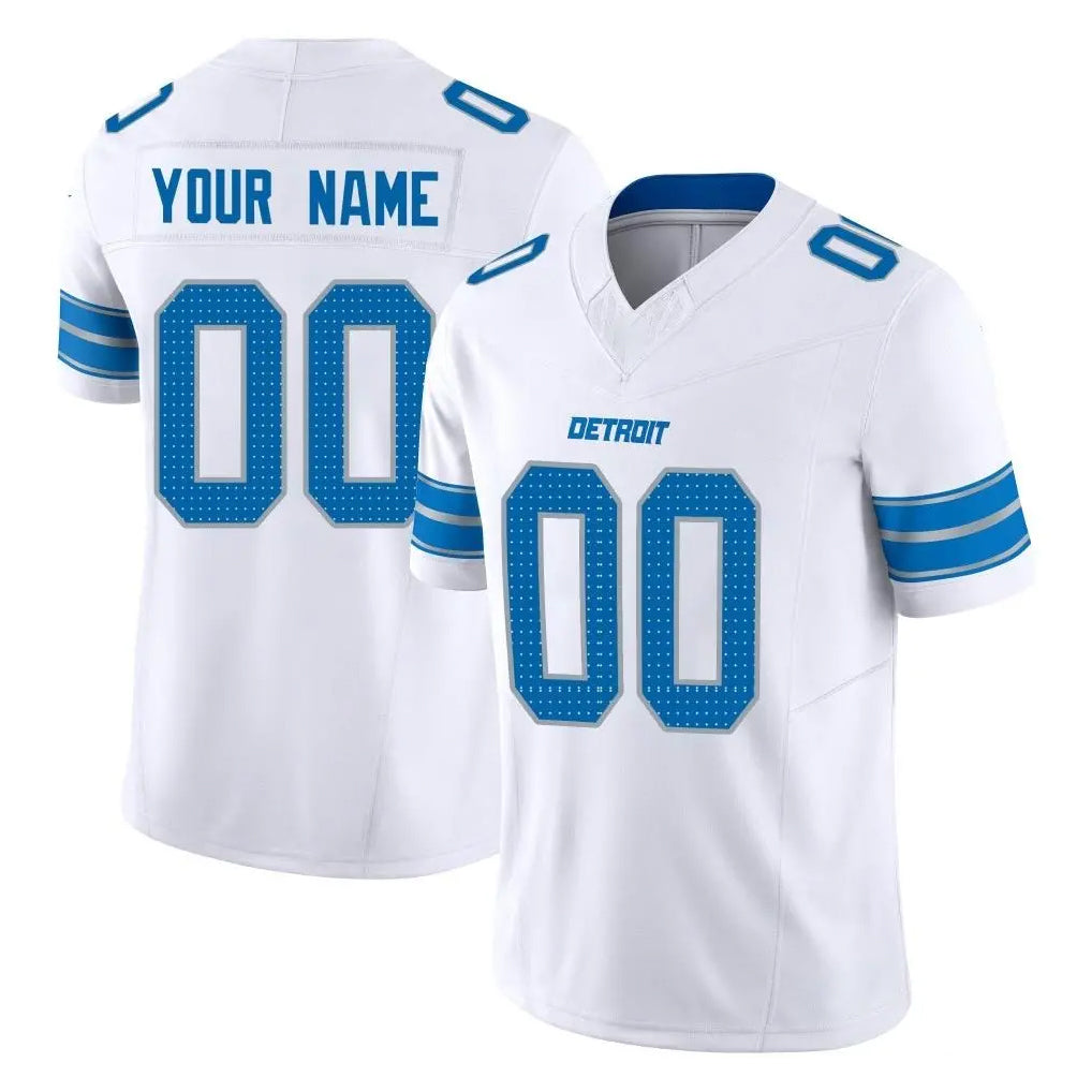 Parkc Custom D.Lions White Limited Vapor F.U.S.E. Alternate Home Game Any Name & Numbers Stitched Jerseys