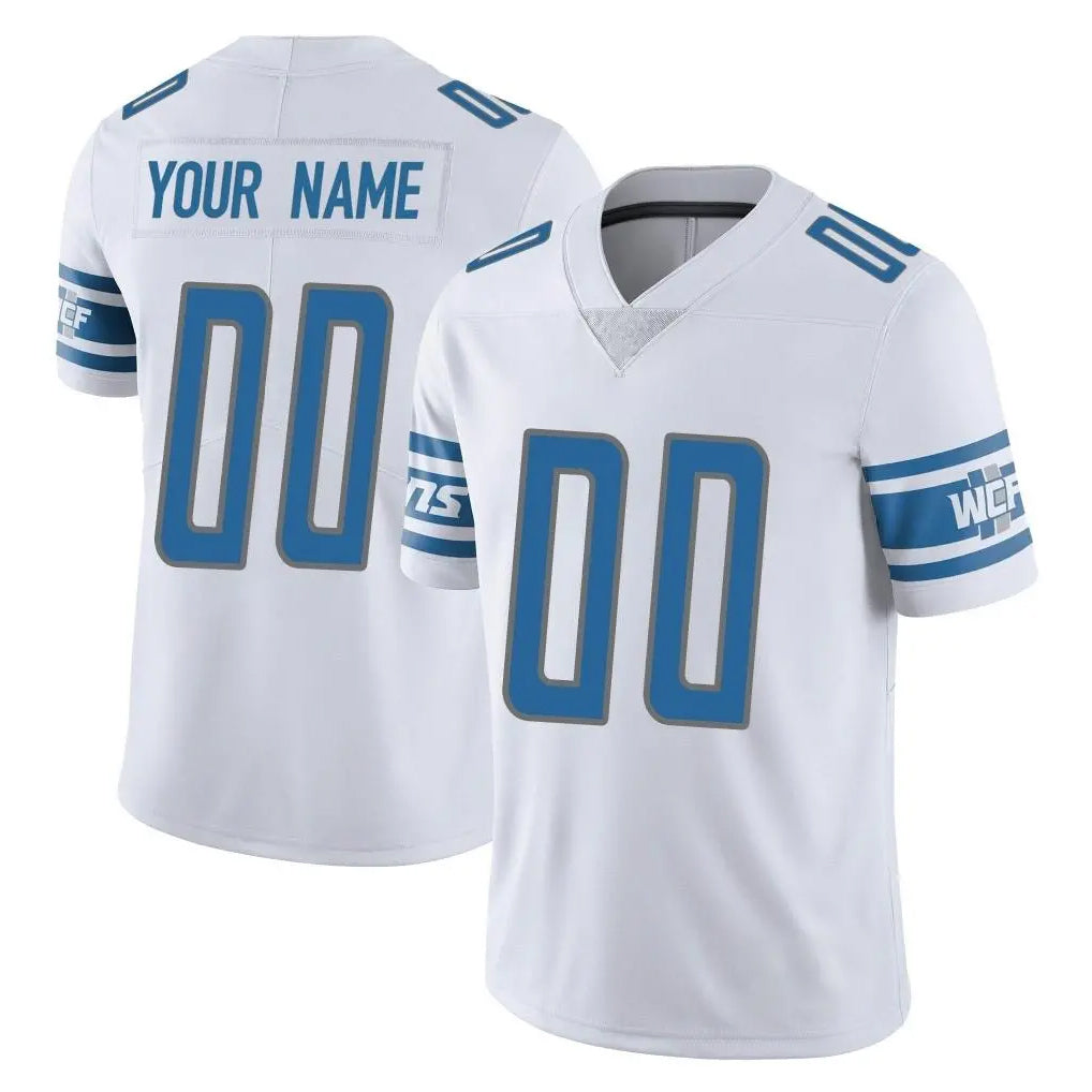 Parkc Custom D.Lions White Limited Vapor Untouchable Home Game Any Name & Numbers Stitched Jerseys