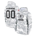 Parkc Custom GB.Packers Arctic Camo Salute to Service Hoodies Limited Game Any Name & Numbers Stitched Jerseys