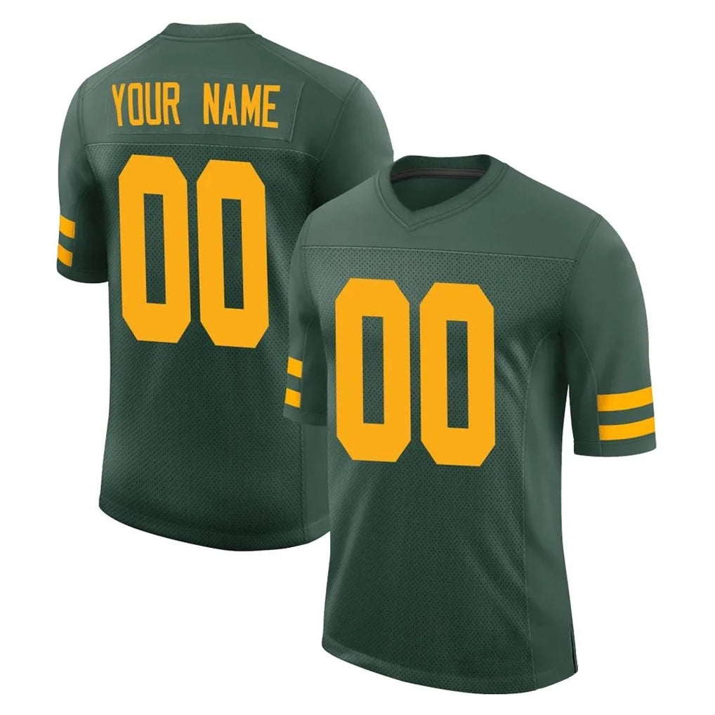 Parkc Custom GB.Packers Green Alternate Vapor Home Game Any Name & Numbers Stitched Jerseys