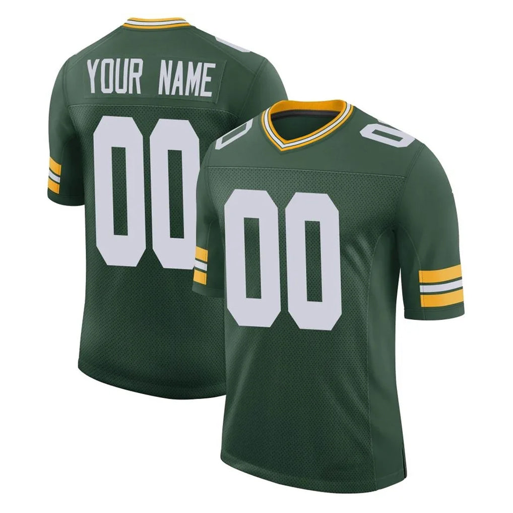 Parkc Custom GB.Packers Green Limited Classic Home Game Any Name & Numbers Stitched Jerseys