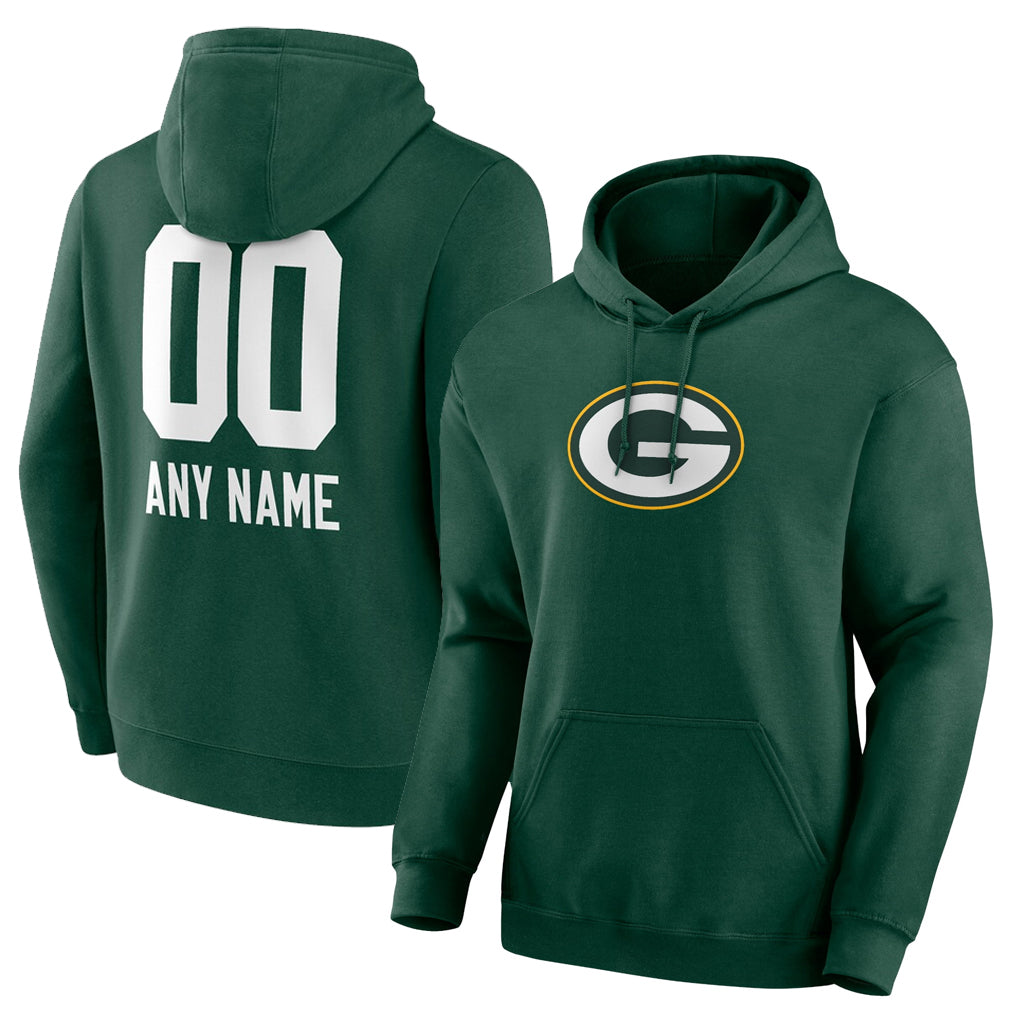 Parkc Custom GB.Packers Green Logo Pullover Hoodies Limited Game Any Name & Numbers Stitched Jerseys