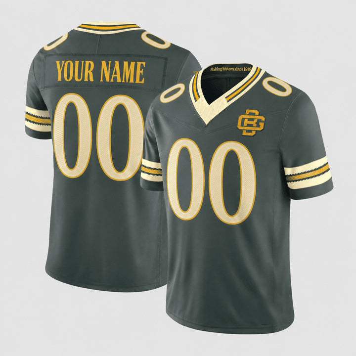 Parkc Custom GB.Packers Green Rivalries Jersey - All Stitched