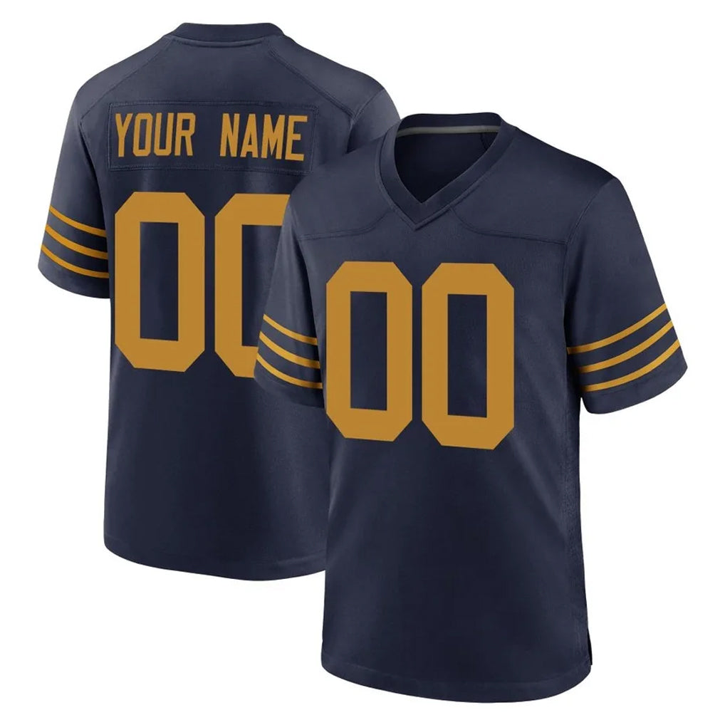 Parkc Custom GB.Packers Navy The 1923 Classic Home Game Any Name & Numbers Stitched Jerseys