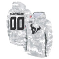 Parkc Custom H.Texans Arctic Camo Salute to Service Hoodies Any Name & Numbers Stitched Jerseys