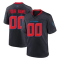 Parkc Custom H.Texans Navy 2nd Alternate Home Game Any Name & Numbers Stitched Jerseys