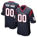 Parkc Custom H.Texans Navy Home Game Any Name & Numbers Stitched Jerseys