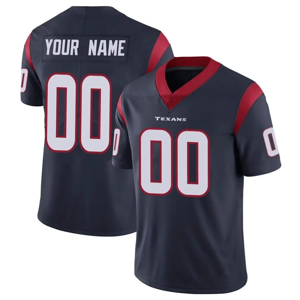 Parkc Custom H.Texans Navy Limited Vapor Untouchable Home Game Any Name & Numbers Stitched Jerseys