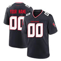 Parkc Custom H.Texans Navy Team Home Game Any Name & Numbers Stitched Jerseys