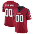 Parkc Custom H.Texans Red Limited Vapor Untouchable Home Game Any Name & Numbers Stitched Jerseys