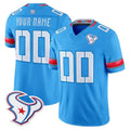 Parkc Custom H.Texans Rivalries Blue Jersey - All Stitched