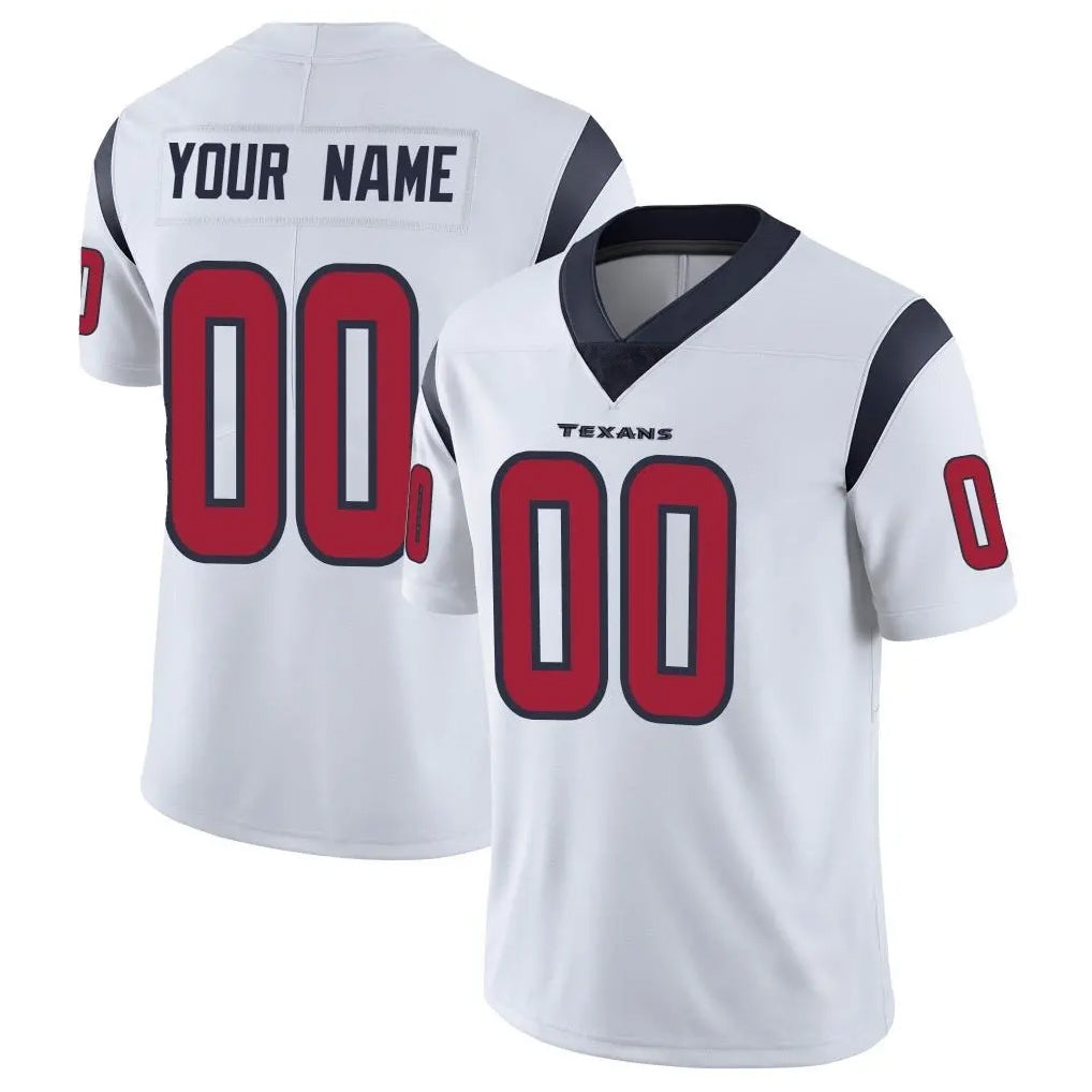 Parkc Custom H.Texans White Limited Vapor Untouchable Home Game Any Name & Numbers Stitched Jerseys