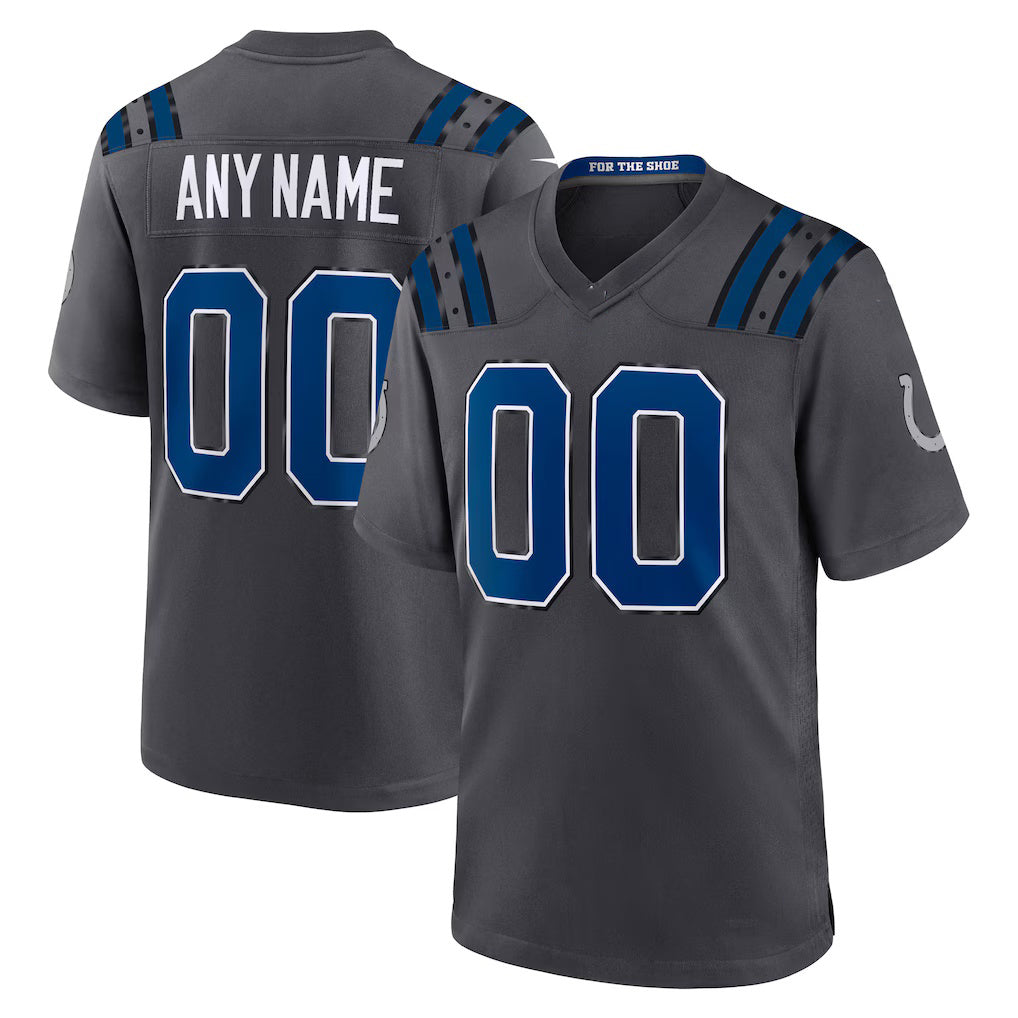 Parkc Custom IN.Colts Anthracite 2026 Rivalries Collection Game Jersey