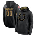 Parkc Custom IN.Colts Black Salute to Service Hoodies Limited Game Any Name & Numbers Stitched Jerseys