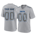 Parkc Custom IN.Colts Gray Atmosphere Fashion Home Game Any Name & Numbers Stitched Jerseys