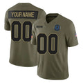 Parkc Custom IN.Colts Olive 2025 Salute To Service Limited Game Any Name & Numbers Stitched Jerseys