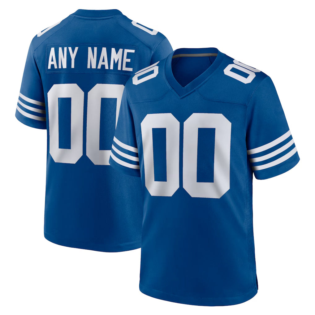 Parkc Custom IN.Colts Royal Limited Home Game Any Name & Numbers Stitched Jerseys